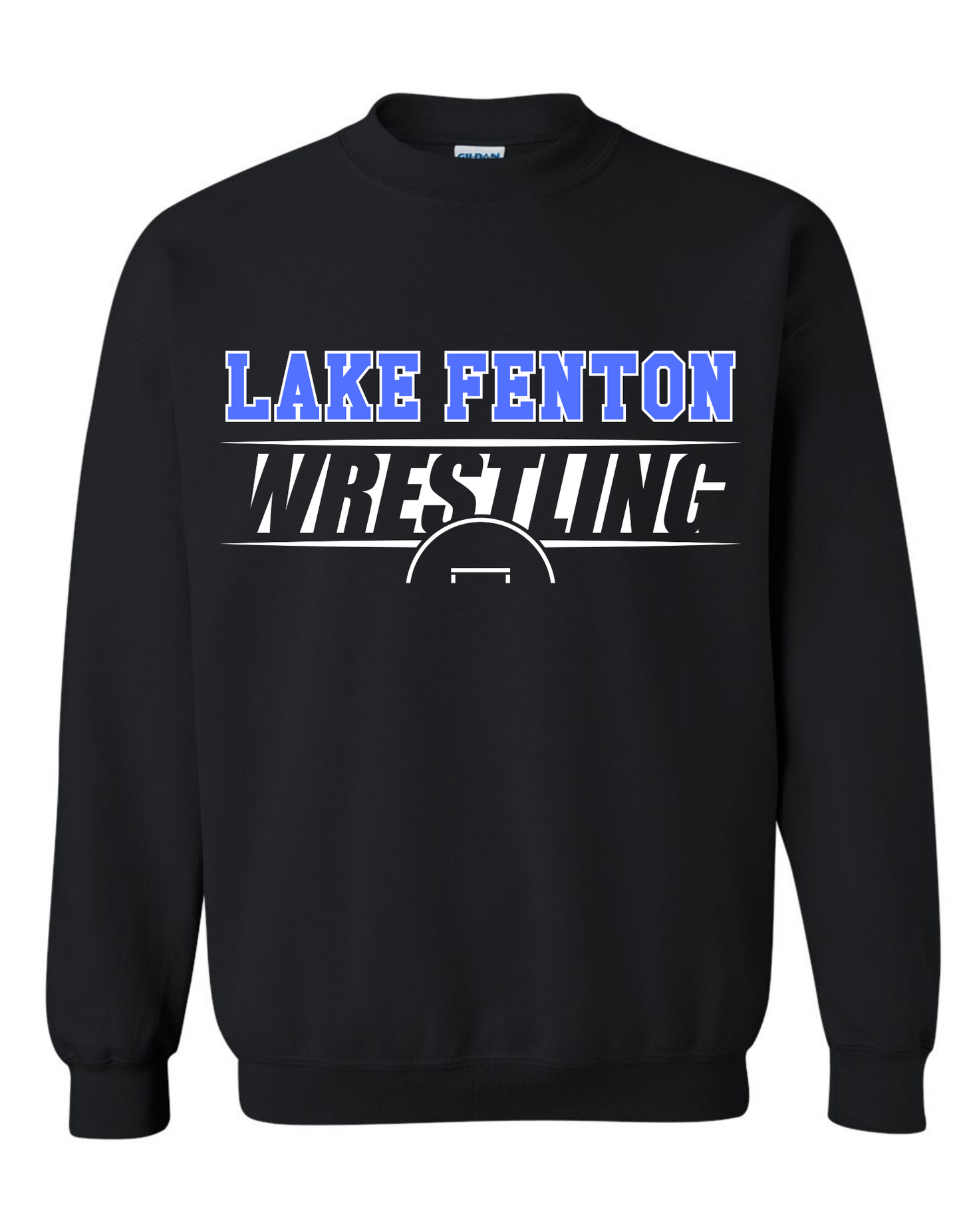 Lake Fenton Wrestling Adult Gildan Graphic Crewneck Sweatshirt Sizes S-5XL