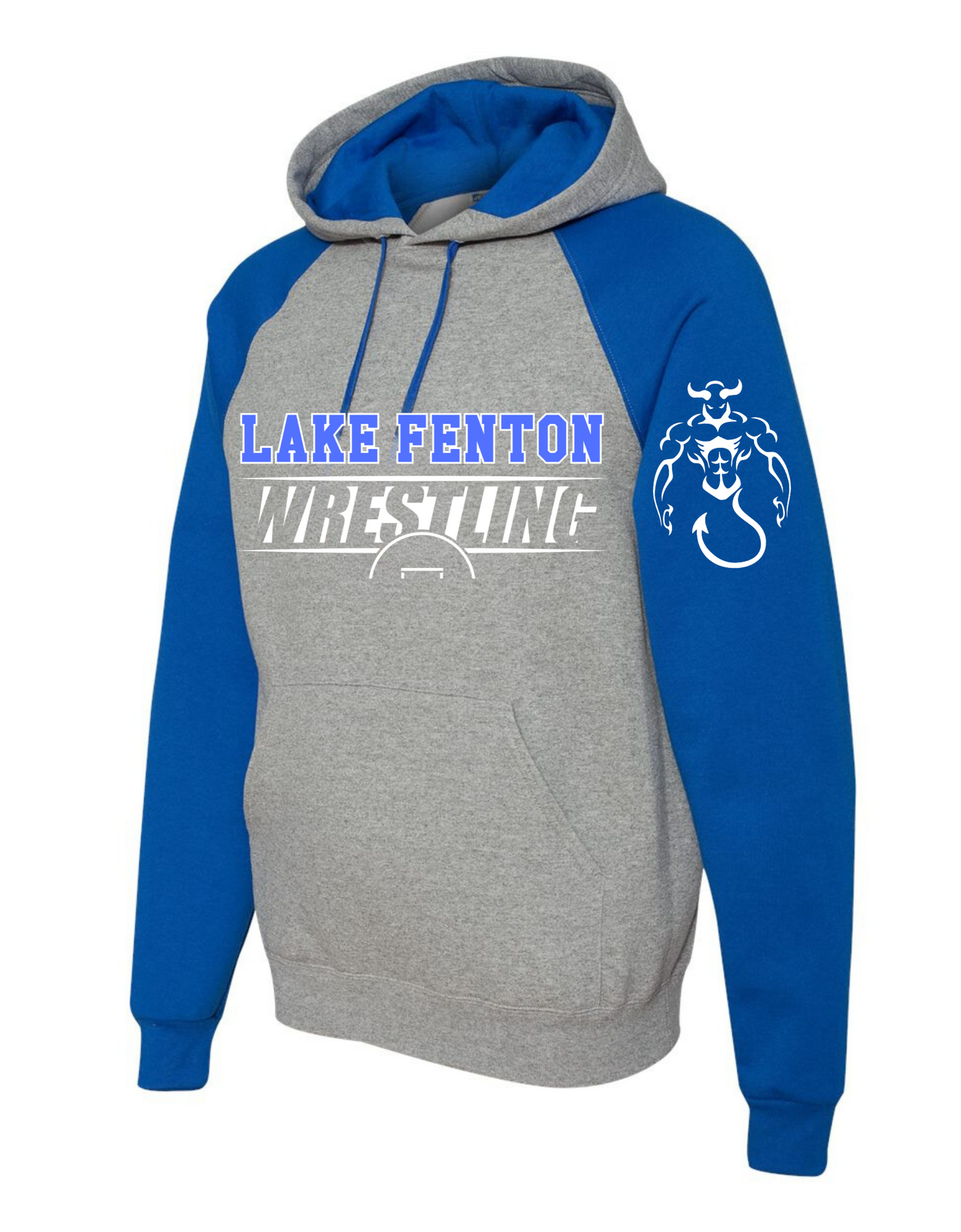 Lake Fenton Wrestling Adult Jerzees Graphic Sweatshirt Crewneck Sizes S-5XL
