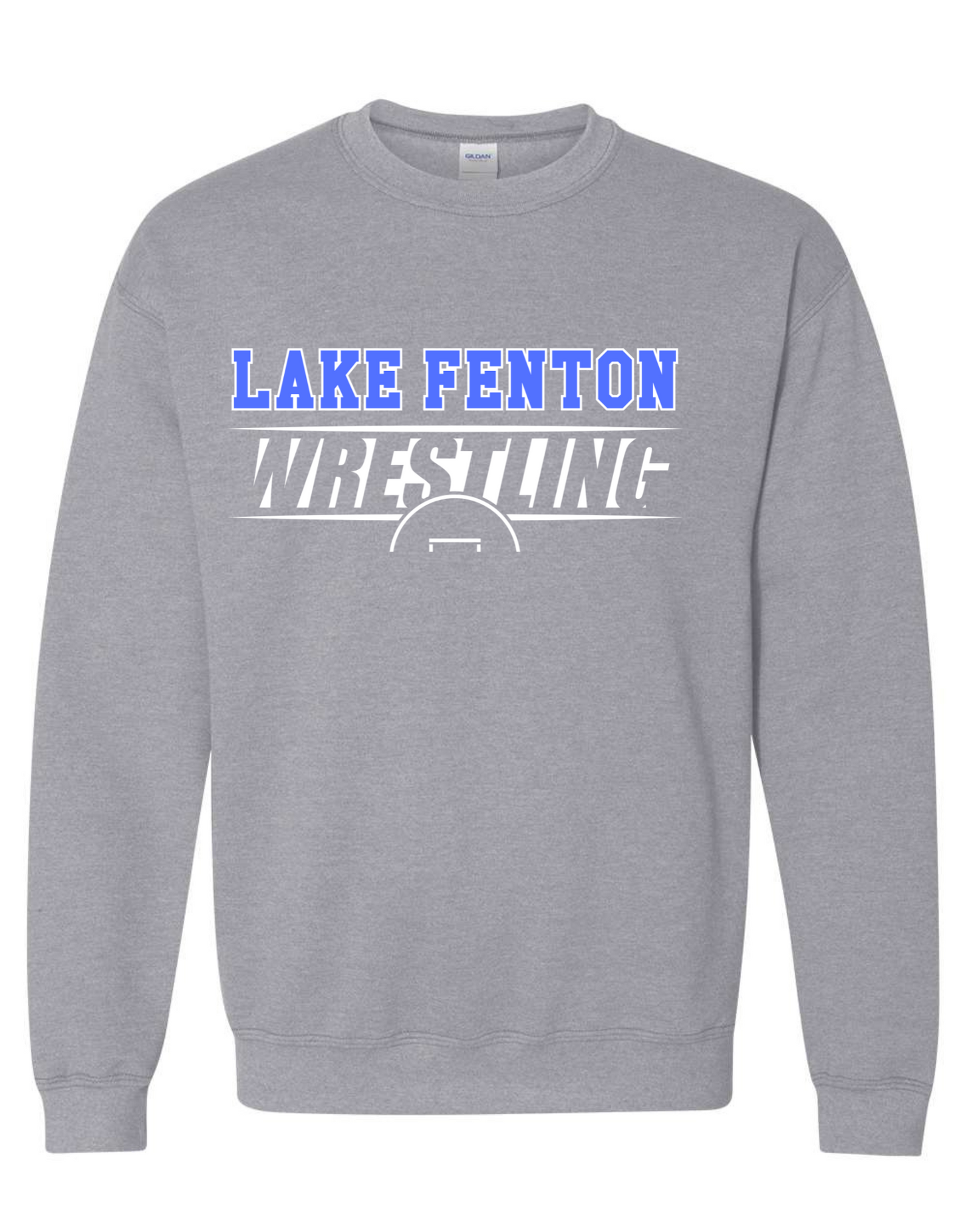 Lake Fenton Wrestling Youth Jerzees Graphic Crewneck Sweatshirt Sizes S-XL