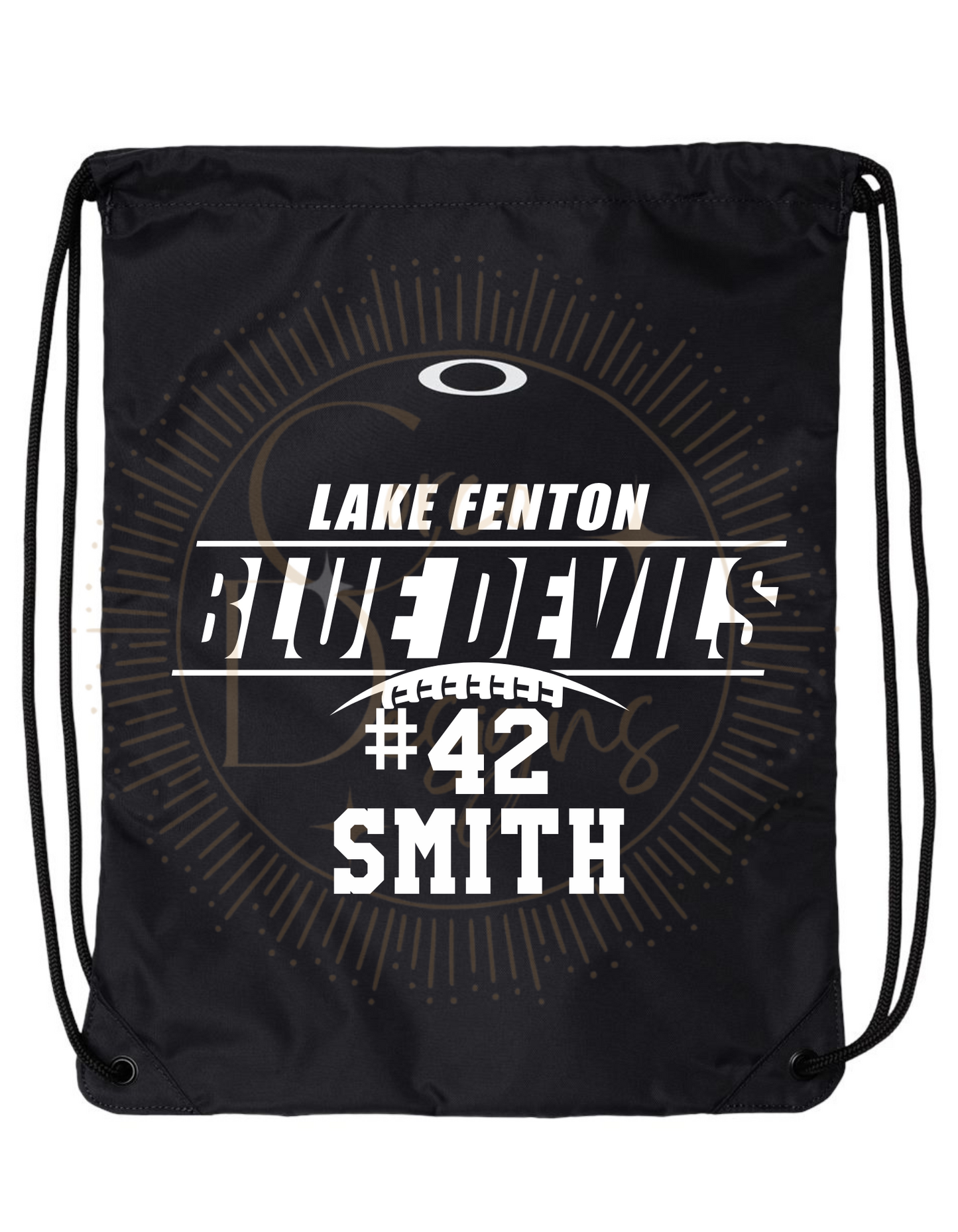 Oakley Draw String Lake Fenton Football Backpack Personalization Included