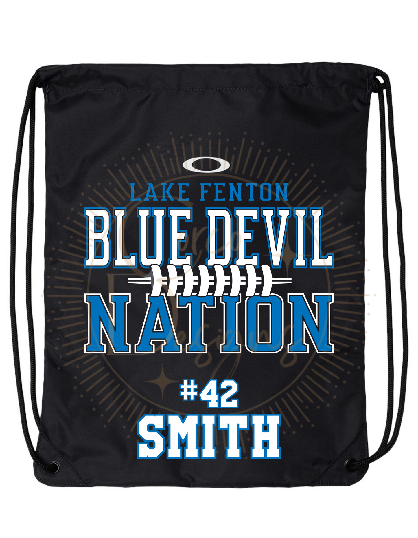 Oakley Draw String Lake Fenton Football Backpack Personalization Included