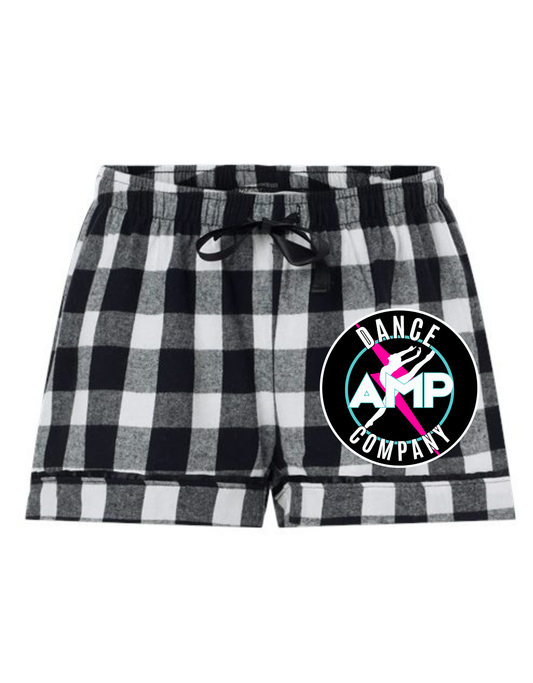 AMP Women's Flannel Shorts Sizes XS-2XL