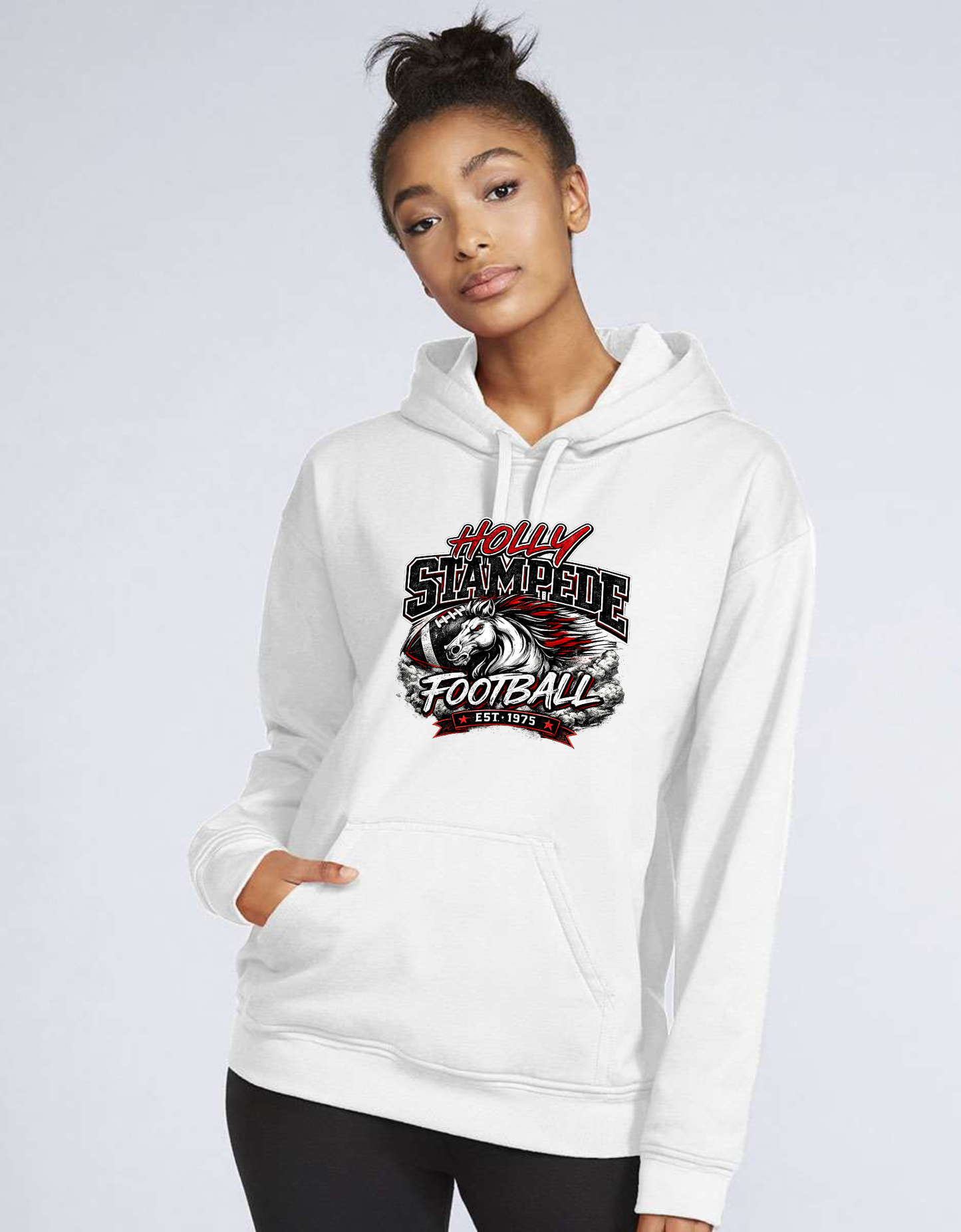 Holly Stampede Football Gildan Softstyle Hoodie | Unisex Sizes S-5XL | Holly Football Spirit Wear