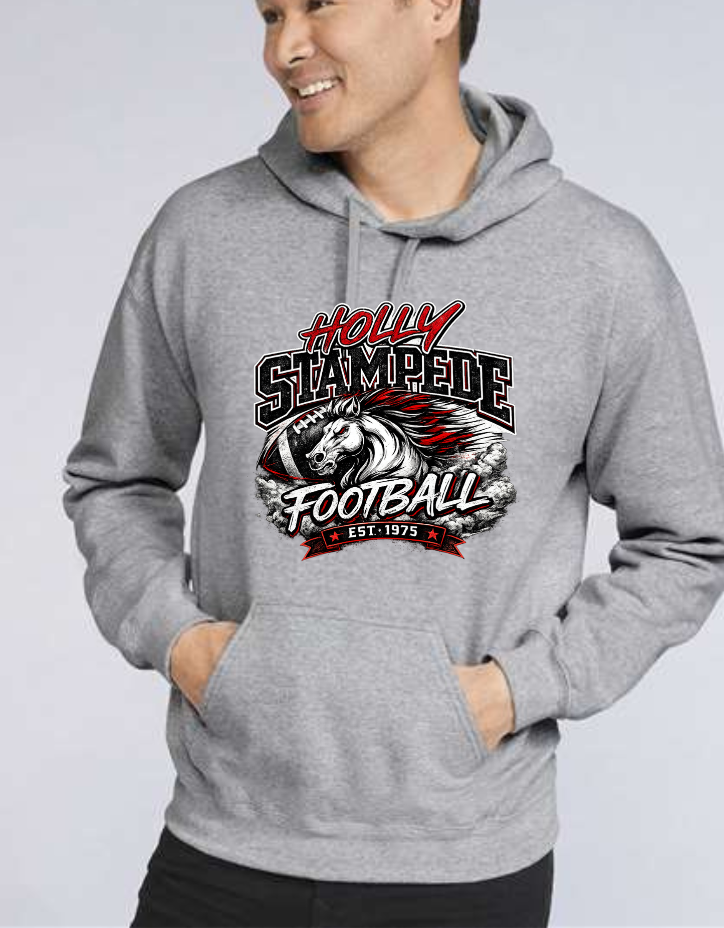 Holly Stampede Football Gildan Softstyle Hoodie | Unisex Sizes S-5XL | Holly Football Spirit Wear