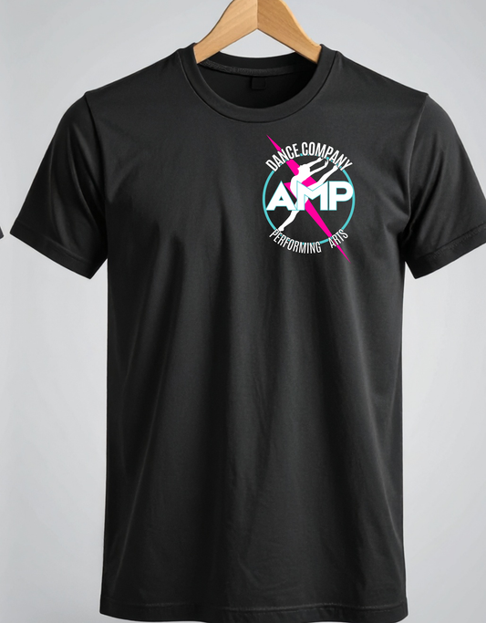 AMP Performing Arts Unisex T-shirt Adult Sizes XS-4XL Front/Back Logo