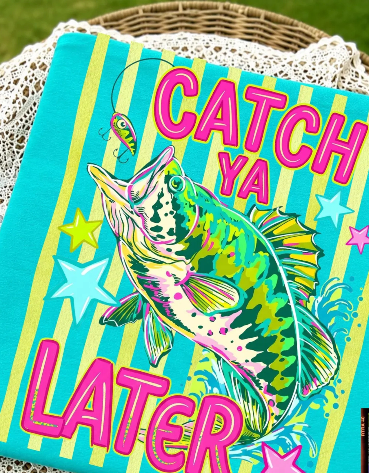 Catch Ya Later Comfort Colors® T-Shirt | Retro Fishing Graphic Tee | Colorful Lake Life Shirt