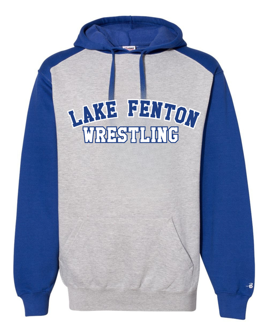 Lake Fenton Badger Warp Royal Blue Hooded Sweatshirt Sizes XS - 4X