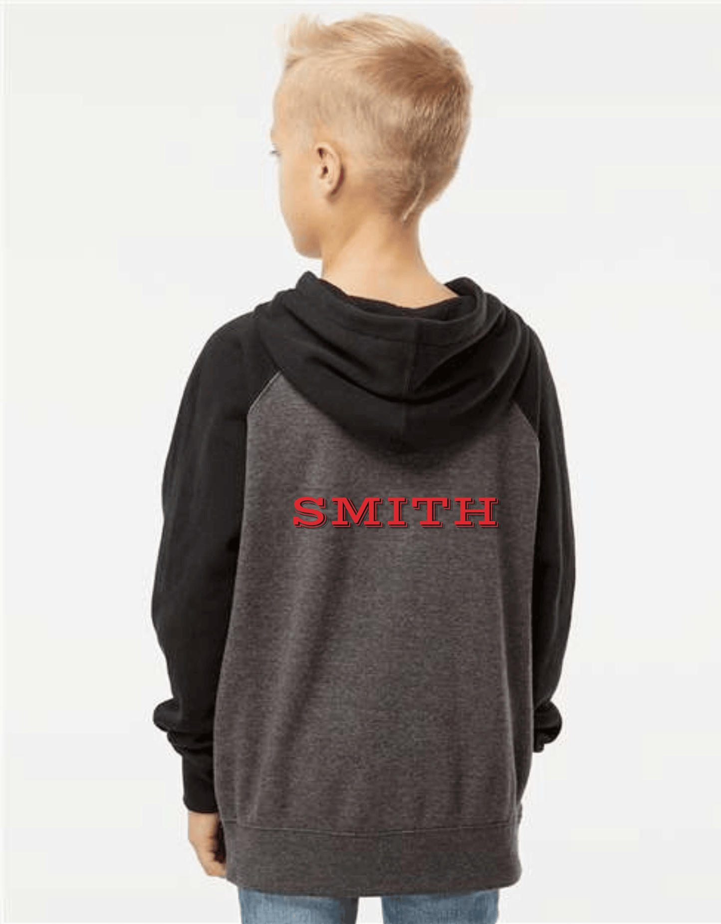 Holly Stampede Football Youth Raglan Hooded Hoodie Sweatshirt XS-XL