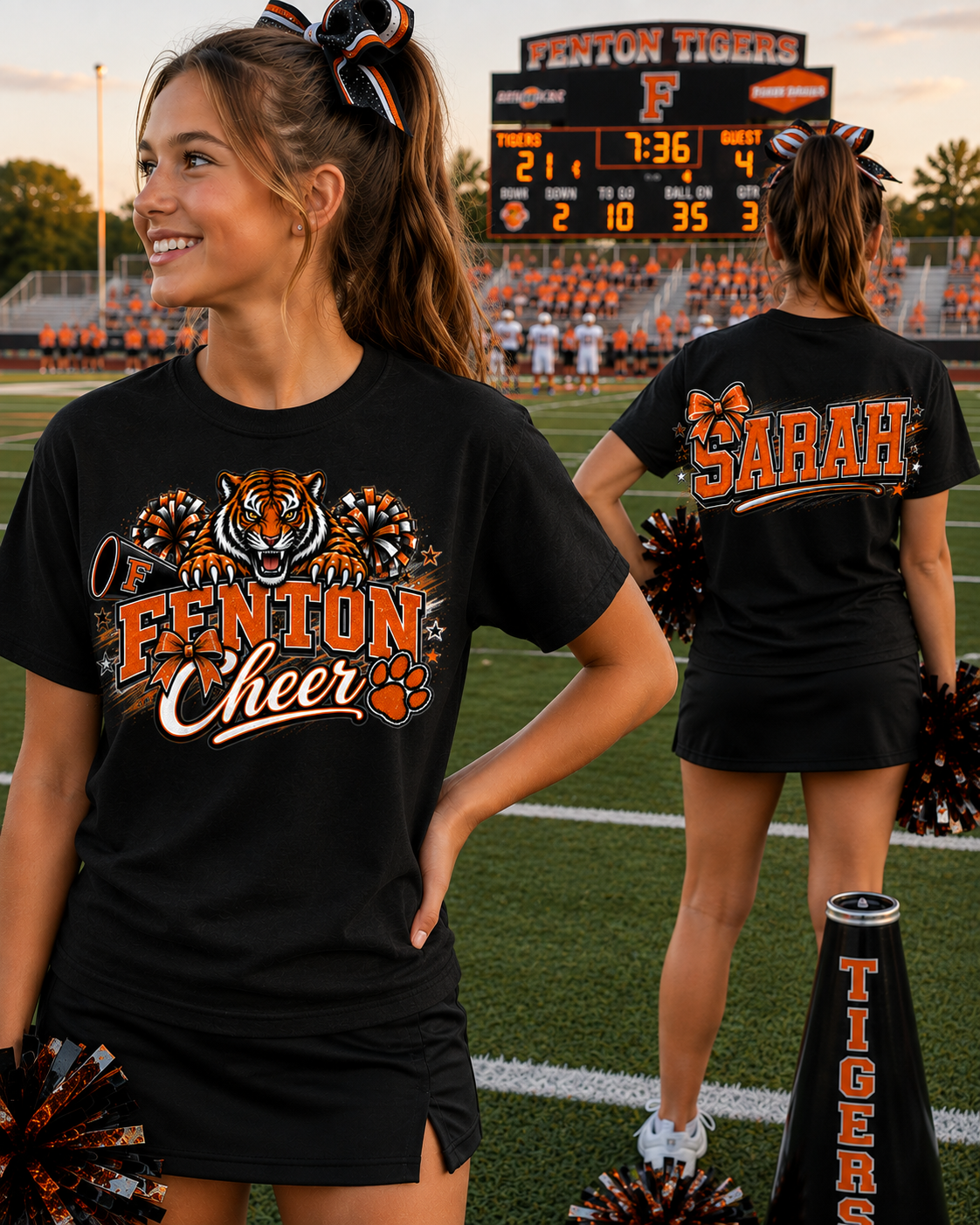 Fenton Cheer Spirit Wear | Gildan Softstyle T-Shirt, Crewneck Sweatshirt or Hoodie