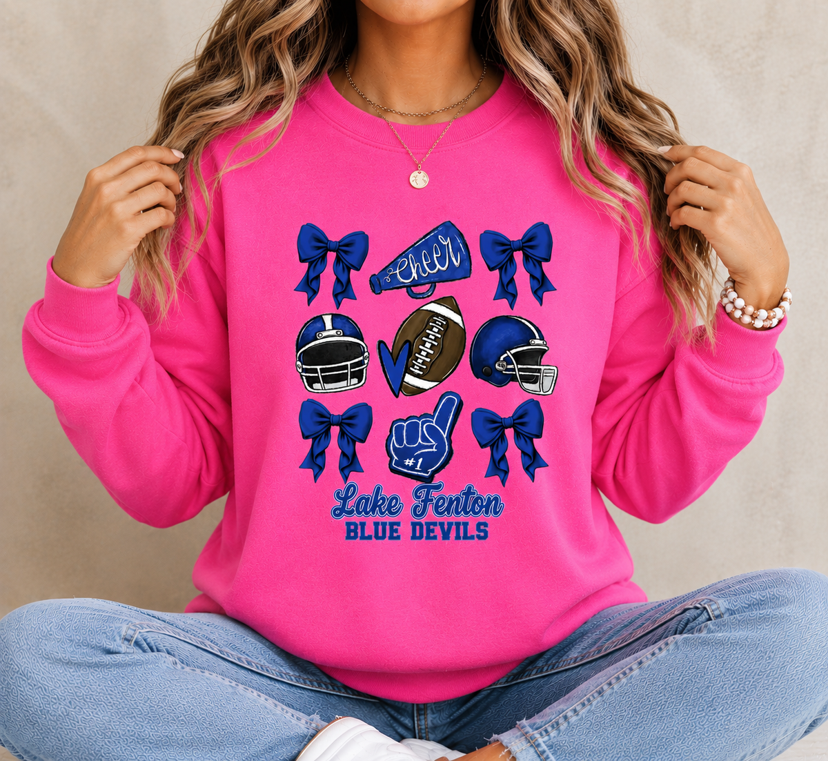 Lake Fenton Cheer & Football Spirit Wear | Gildan Softstyle T-Shirt, Crewneck Sweatshirt or Hoodie