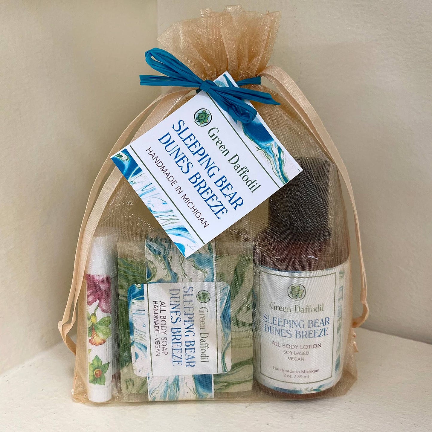 Sleeping Bear Dunes Breeze Organdy Quartet Gift - Michigan