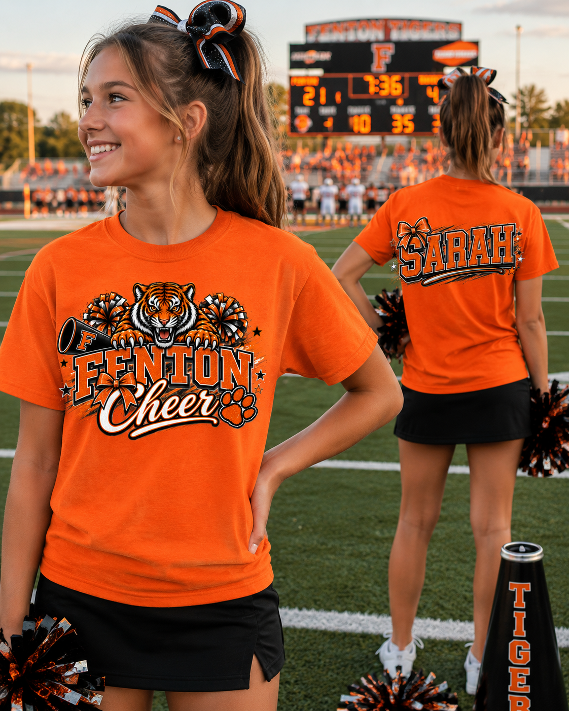 Fenton Cheer Spirit Wear | Gildan Softstyle T-Shirt, Crewneck Sweatshirt or Hoodie