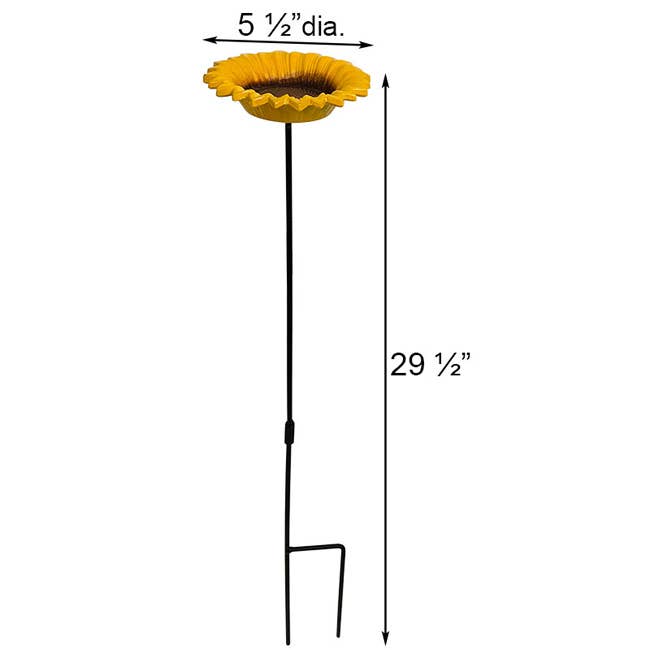 Sunflower Staked Bird Feeder Set