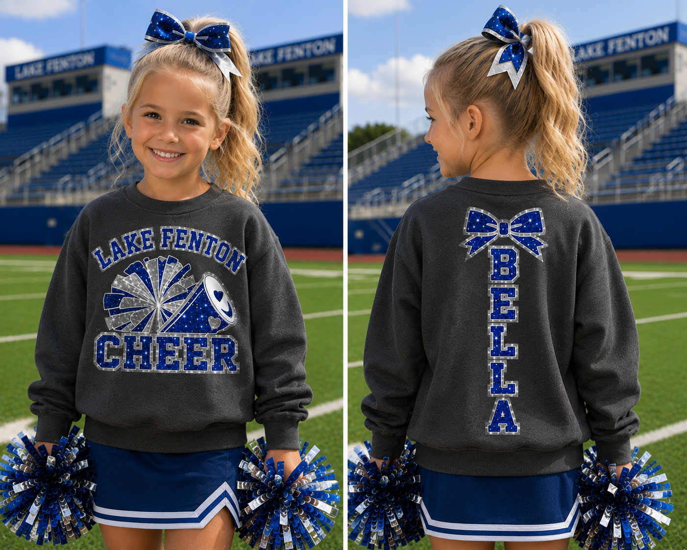 Lake Fenton Cheer Youth Sweatshirt | Blue Devils Cheer Spirit Wear XS-XL
