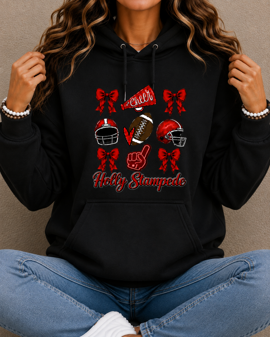 Holly Bronchos Cheer & Football Spirit Wear | Gildan Softstyle T-Shirt, Crewneck Sweatshirt or Hoodie