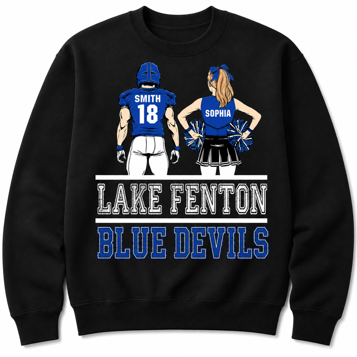 Lake Fenton Cheer & Football Customizable | Gildan Softstyle T-Shirt, Crewneck Sweatshirt or Hoodie