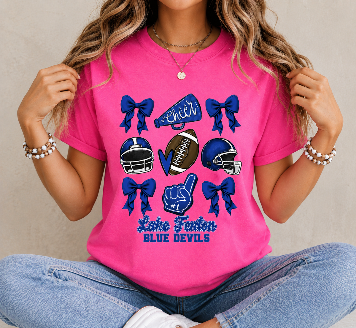 Lake Fenton Cheer & Football Spirit Wear | Gildan Softstyle T-Shirt, Crewneck Sweatshirt or Hoodie