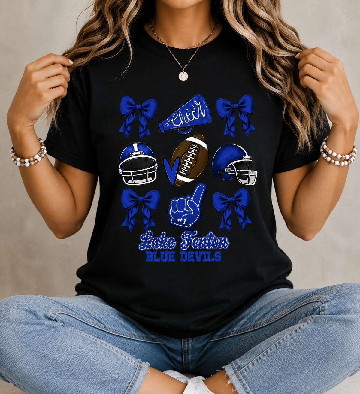 Lake Fenton Cheer & Football Spirit Wear | Gildan Softstyle T-Shirt, Crewneck Sweatshirt or Hoodie
