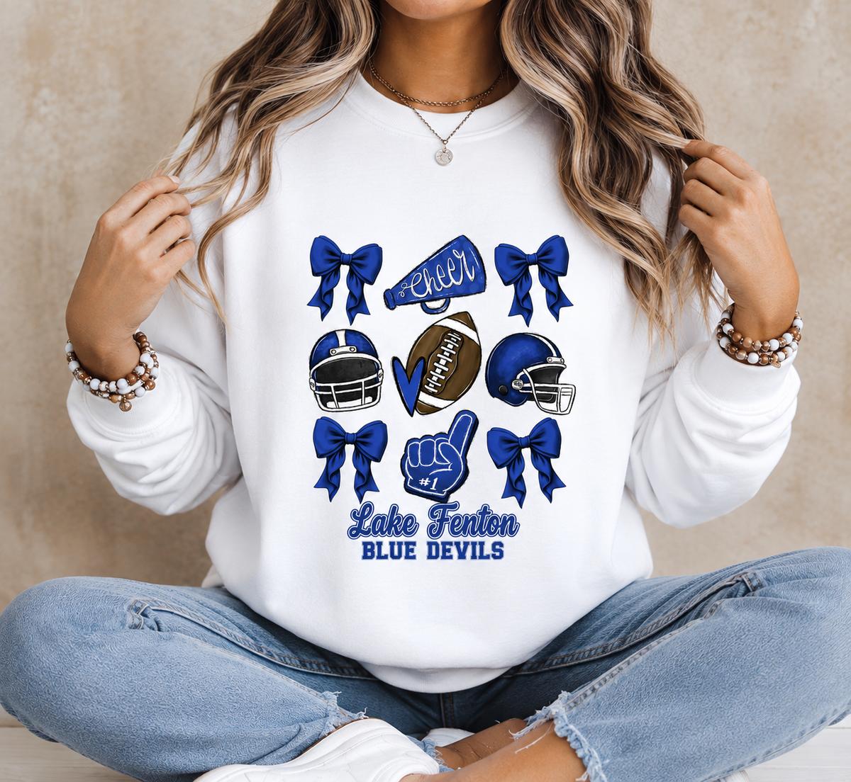 Lake Fenton Cheer & Football Spirit Wear | Gildan Softstyle T-Shirt, Crewneck Sweatshirt or Hoodie