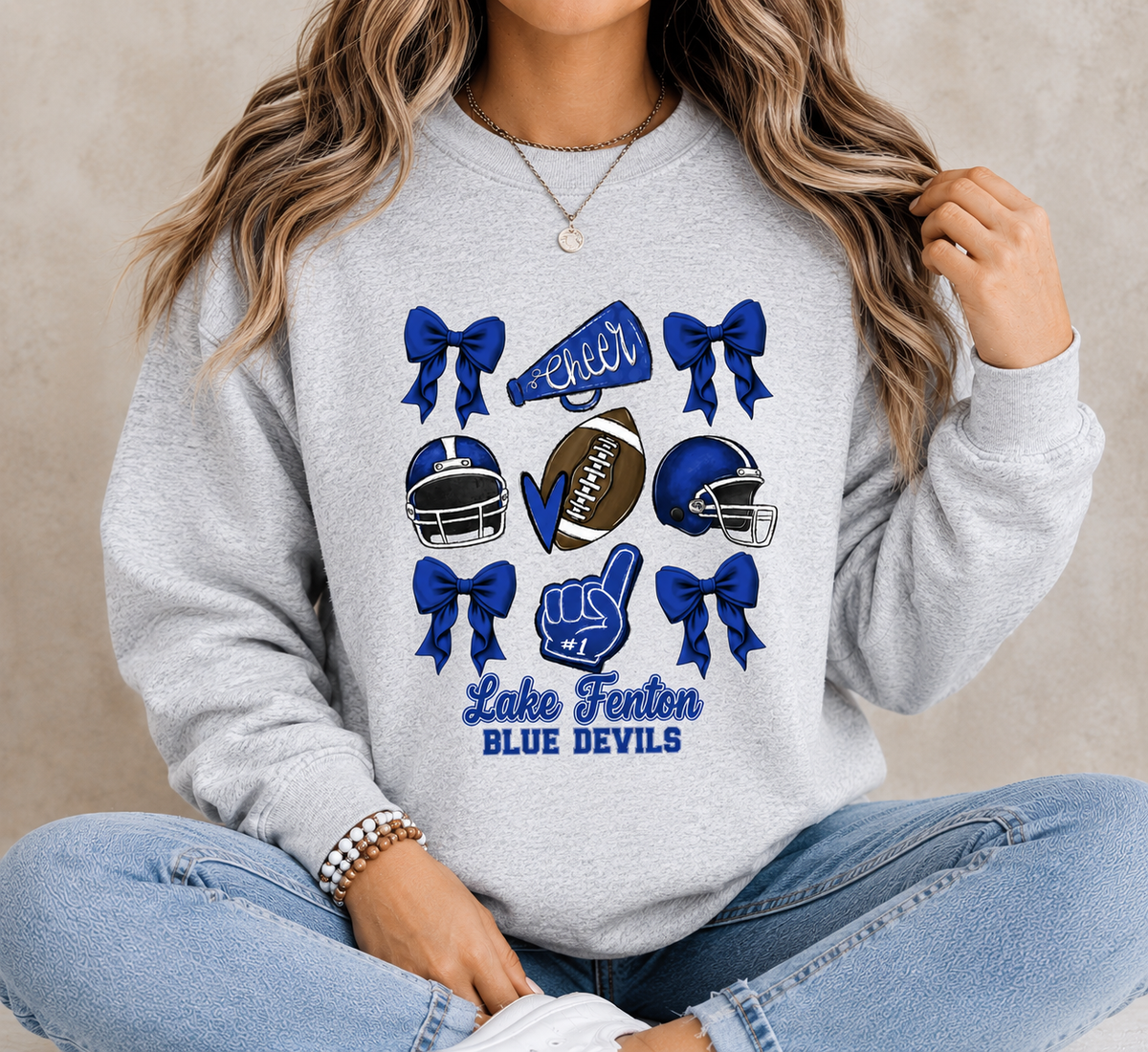 Lake Fenton Cheer & Football Spirit Wear | Gildan Softstyle T-Shirt, Crewneck Sweatshirt or Hoodie