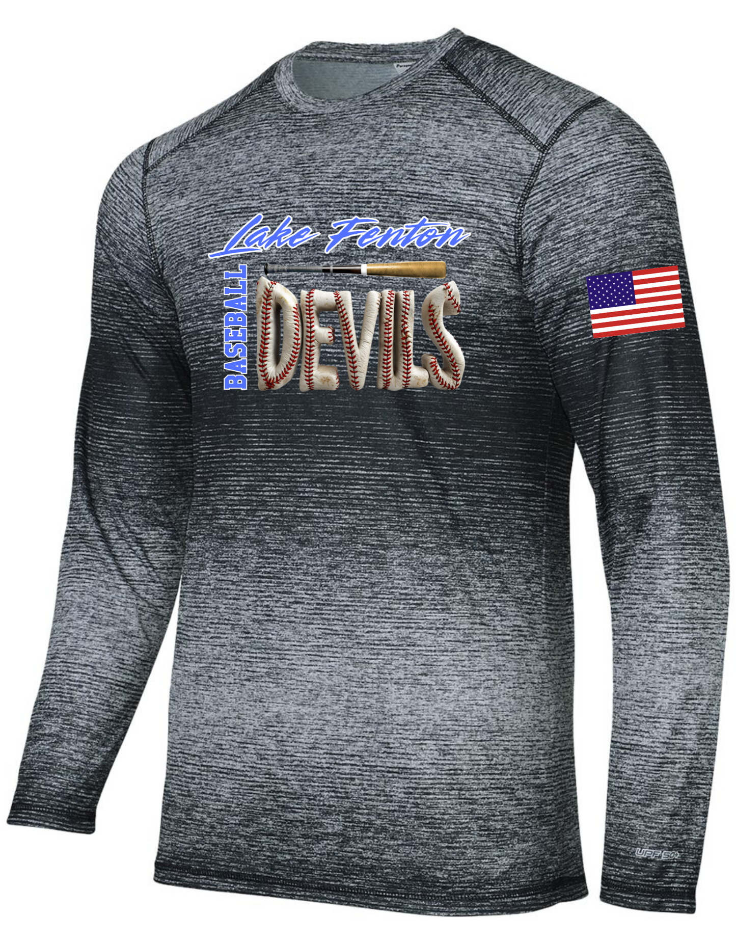 Lake Fenton Baseball Paragon UPF 50 Performance Adult Long Sleeve