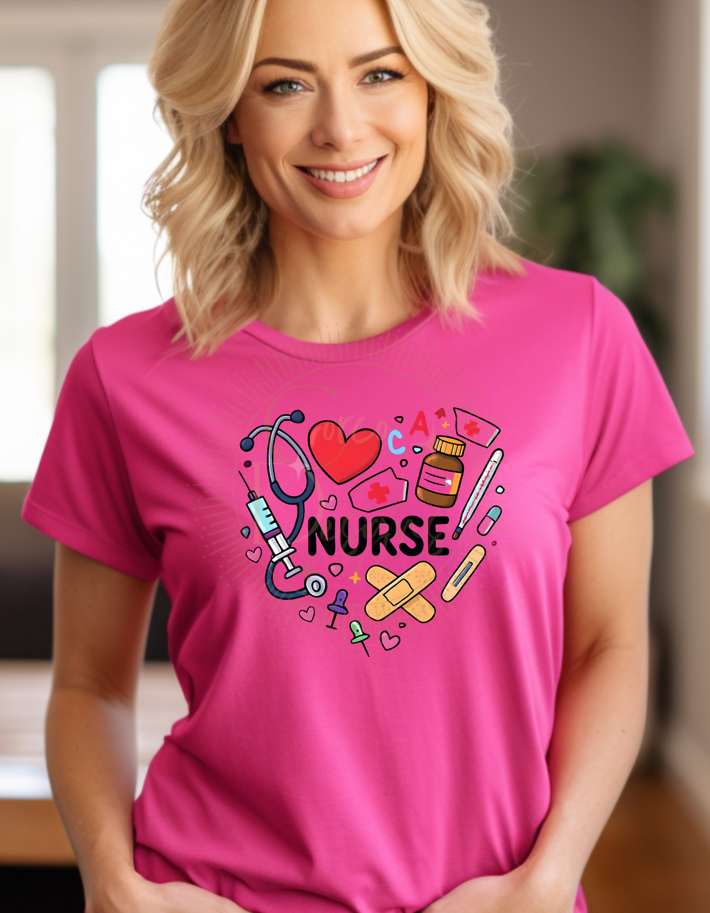 Heart Nurse T-Shirt – Bella+Canvas | Perfect for Nurses Day | Unisex Fit  Sizes XS-3XL