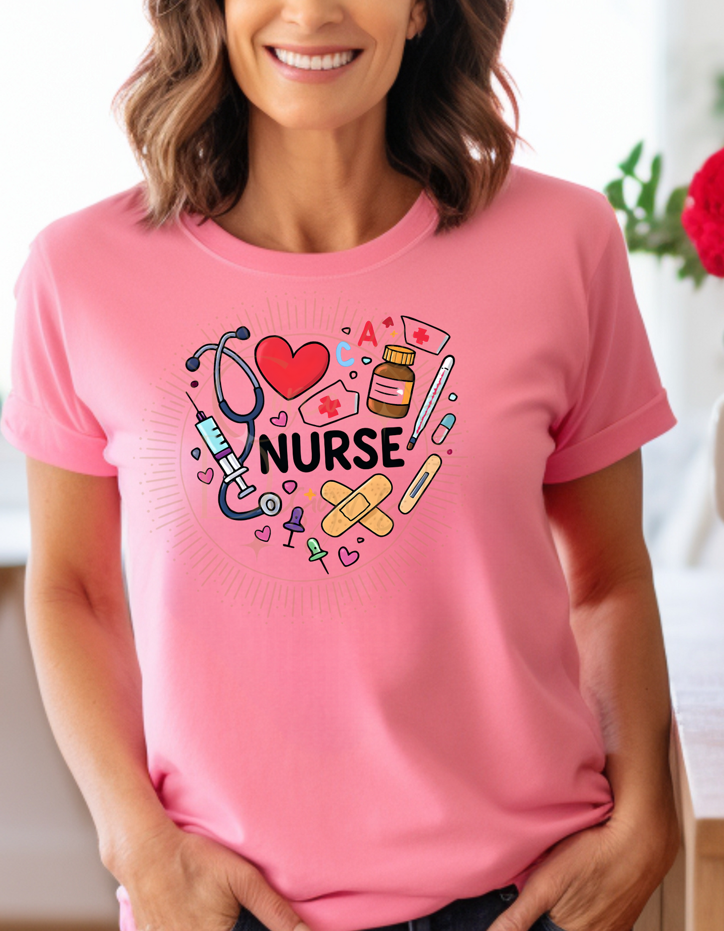 Heart Nurse T-Shirt – Bella+Canvas | Perfect for Nurses Day | Unisex Fit  Sizes XS-3XL
