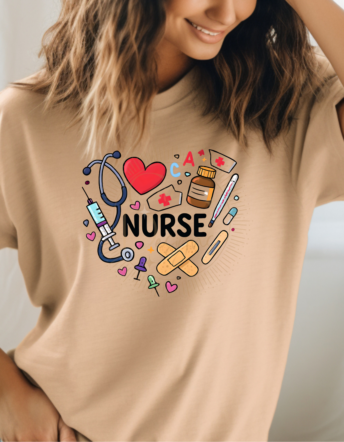 Heart Nurse T-Shirt – Bella+Canvas | Perfect for Nurses Day | Unisex Fit  Sizes XS-3XL