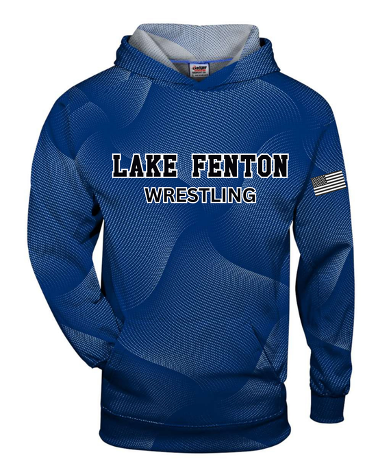 Lake Fenton Badger Warp Royal Blue Hooded Sweatshirt Sizes XS - 4X